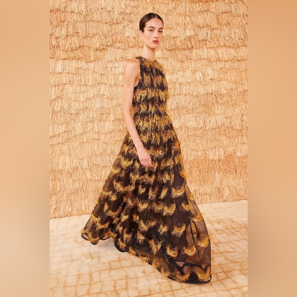 NEW NWT Ulla Johnson Artem Gown Celeste Silk Organza Dress $3200 Runway